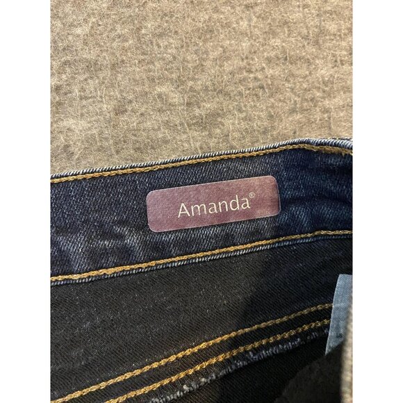 Gloria Vanderbilt Jeans Womens 10 Blue Amanda High Rise Tapered Leg Stretch - Picture 6 of 12